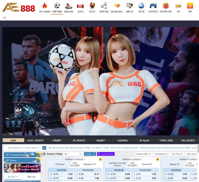 Bắt đầu cá độ tại AE888